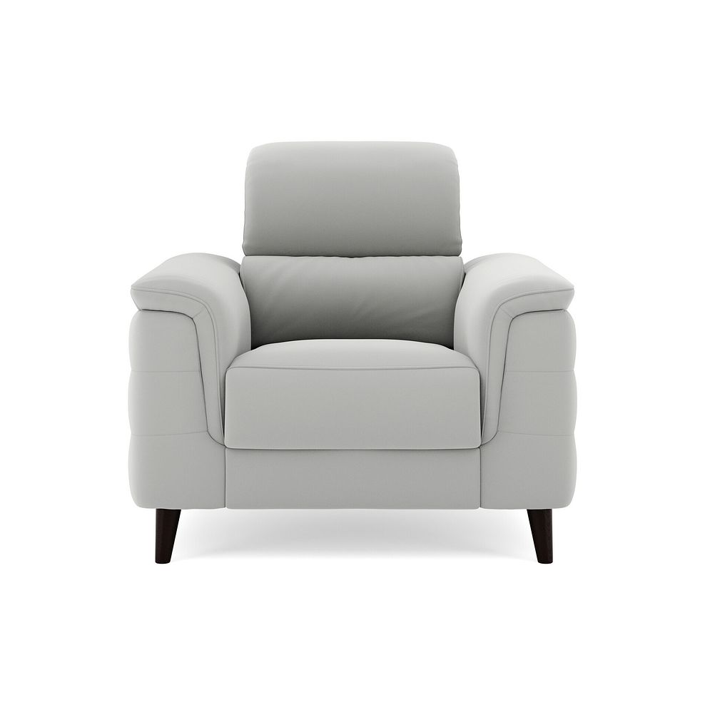 Cassius Power Recliner Armchair with Adjustable Power Headrest and Speakers in Bella Lead Grey Fabric 3