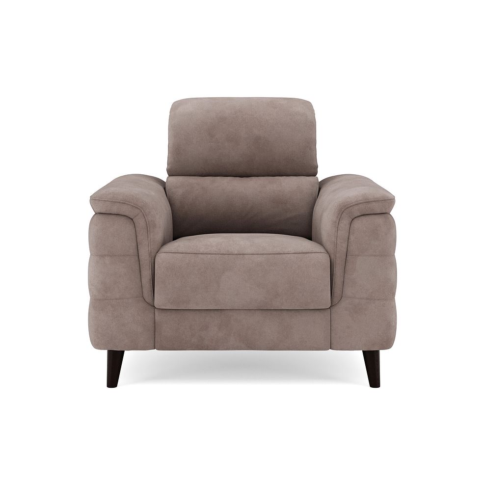Cassius Power Recliner Armchair with Adjustable Power Headrest and Speakers in Dexter Nutmeg Fabric 3