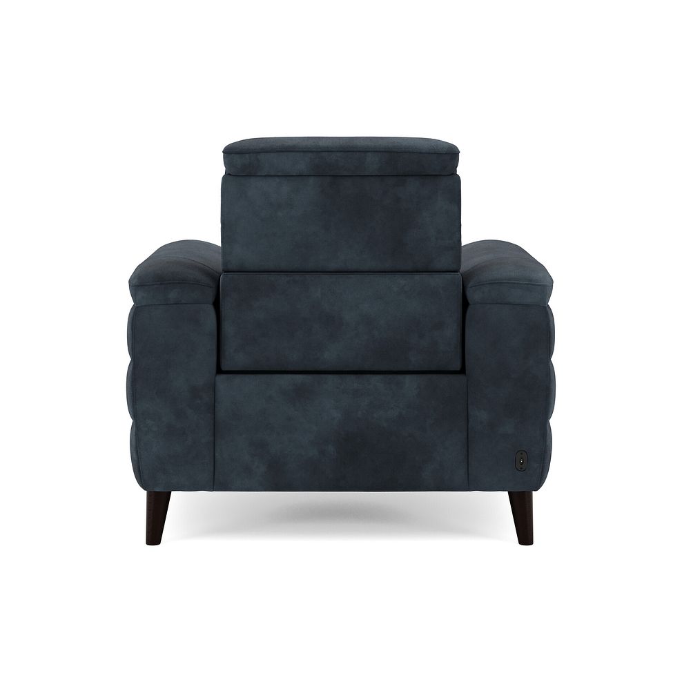 Cassius Power Recliner Armchair with Adjustable Power Headrest and Speakers in Dexter Shadow Fabric 5