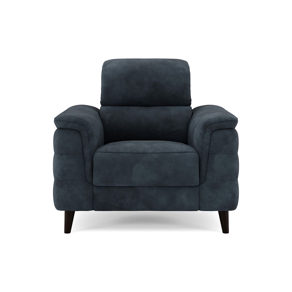 Cassius Power Recliner Armchair with Adjustable Power Headrest and Speakers in Dexter Shadow Fabric 3
