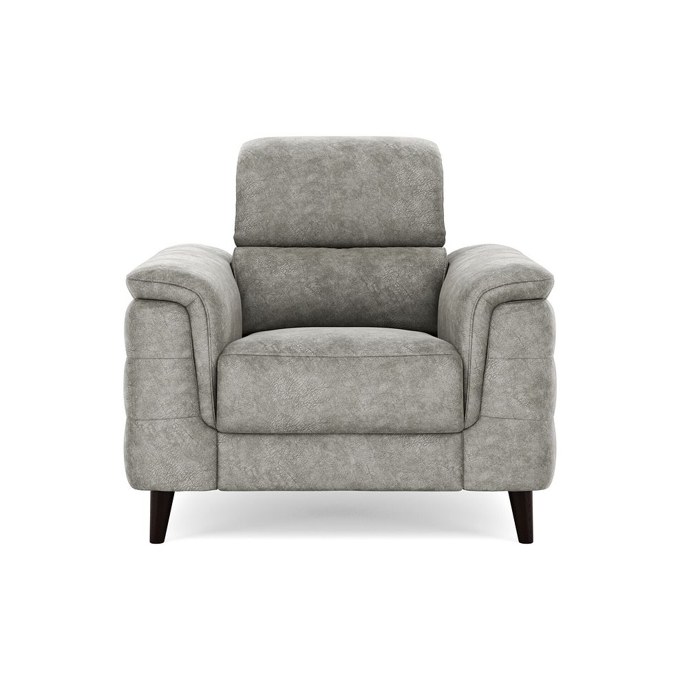 Cassius Power Recliner Armchair with Adjustable Power Headrest and Speakers in Marble Mink Fabric 3