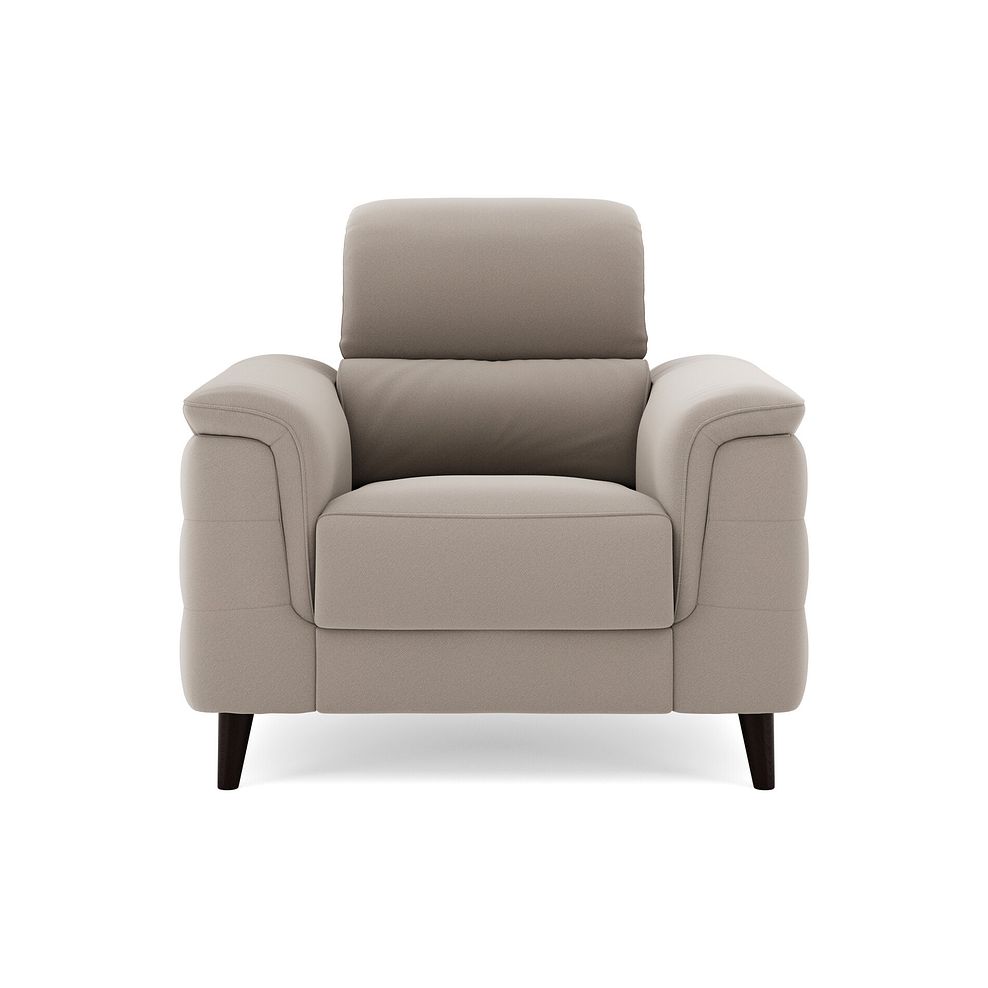 Cassius Power Recliner Armchair with Adjustable Power Headrest in Bella Latte Fabric 3