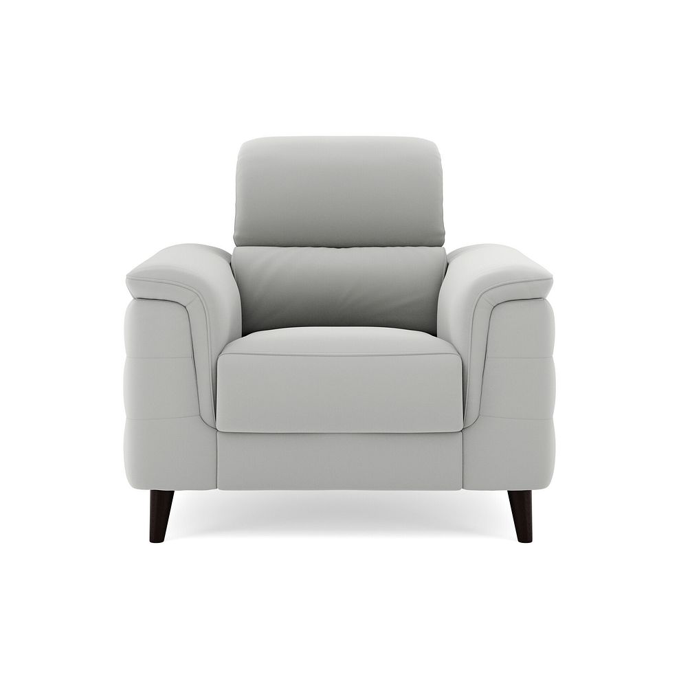 Cassius Power Recliner Armchair with Adjustable Power Headrest in Bella Lead Grey Fabric 3