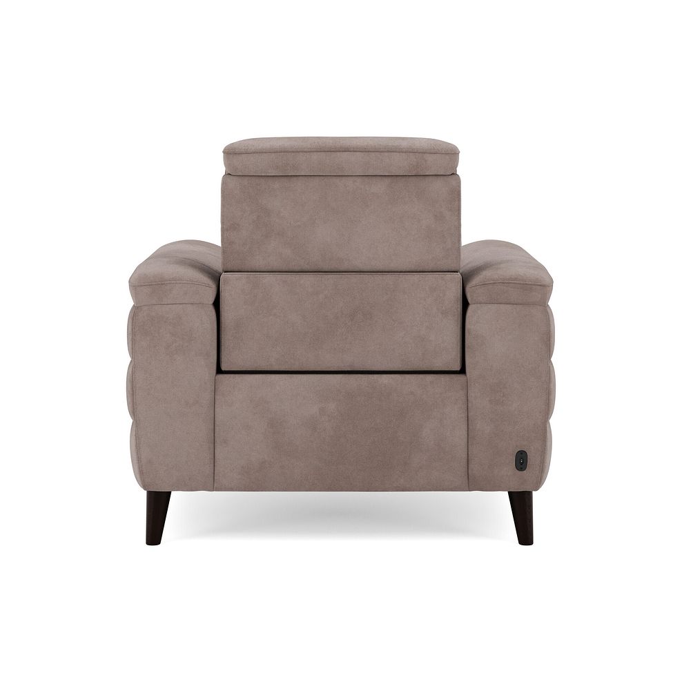 Cassius Power Recliner Armchair with Adjustable Power Headrest in Dexter Nutmeg Fabric 6