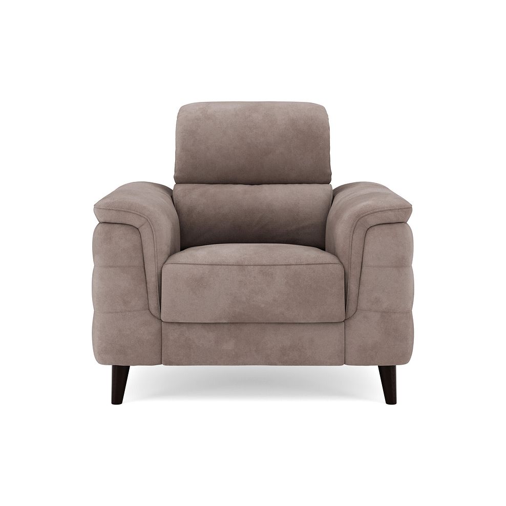 Cassius Power Recliner Armchair with Adjustable Power Headrest in Dexter Nutmeg Fabric 3