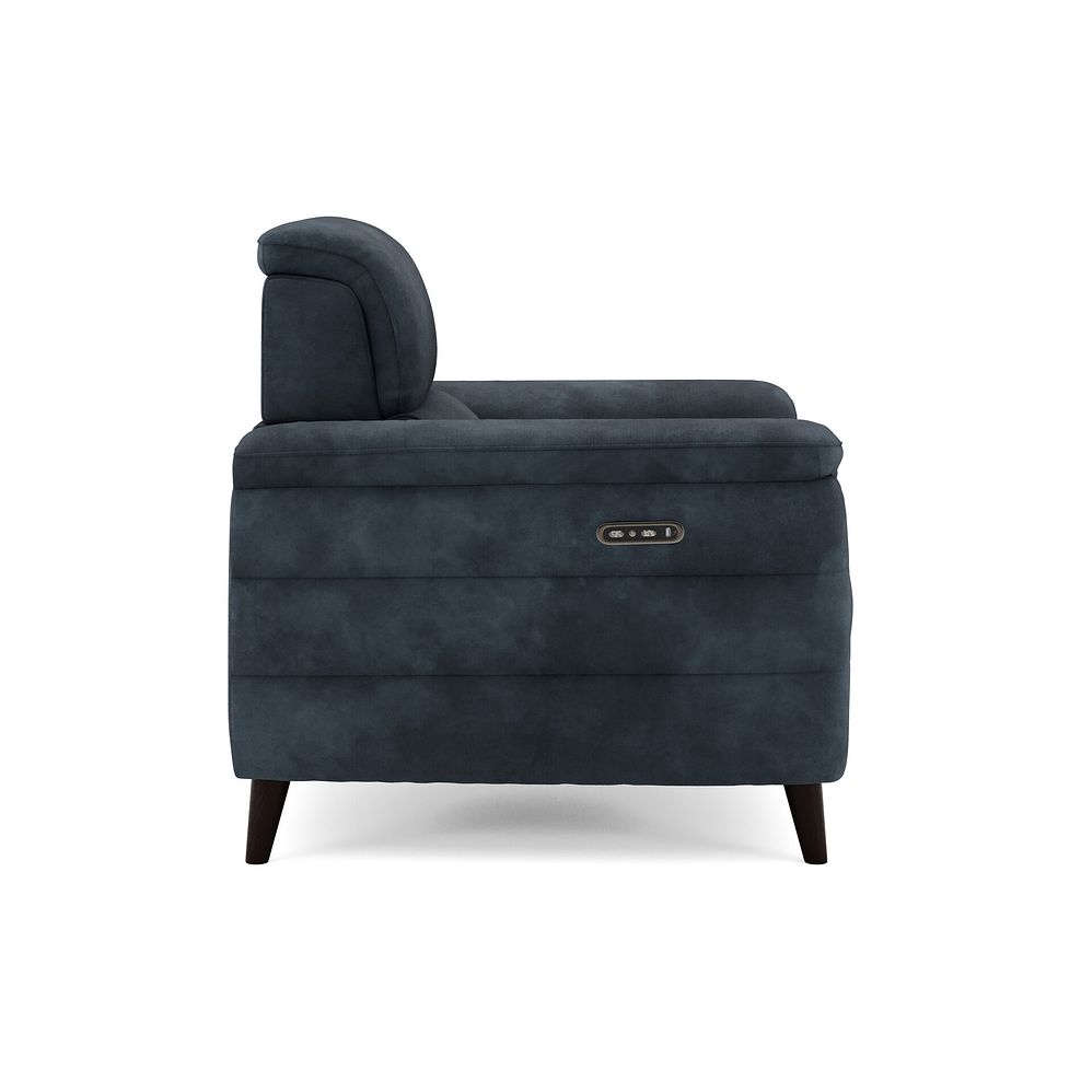 Cassius Power Recliner Armchair with Adjustable Power Headrest in Dexter Shadow Fabric 4