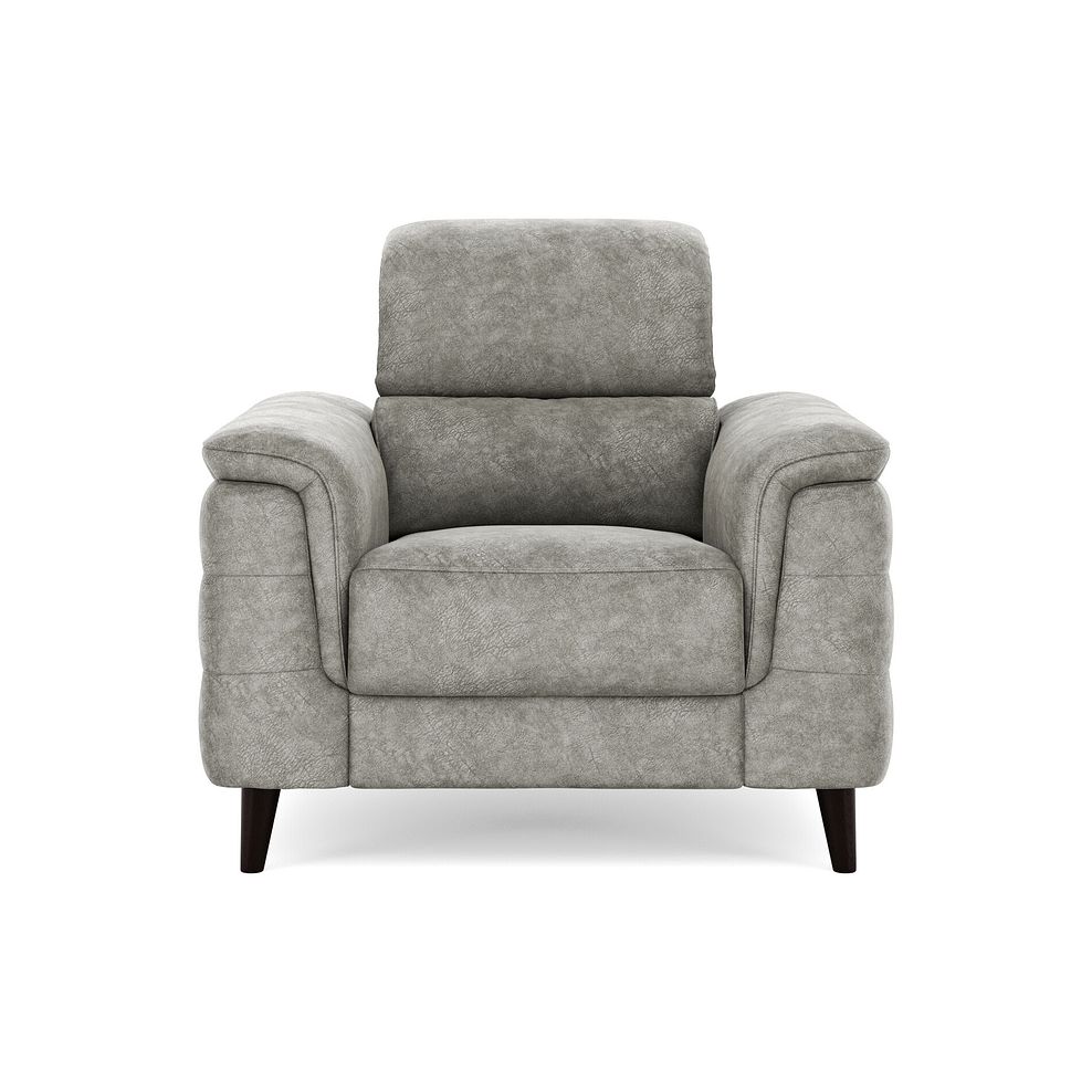 Cassius Power Recliner Armchair with Adjustable Power Headrest in Marble Mink Fabric 3