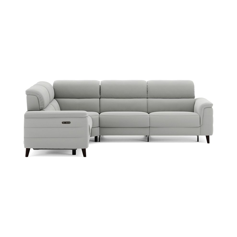 Cassius Right hand Corner Electric Recliner Sofa in Bella Lead Grey Fabric 4
