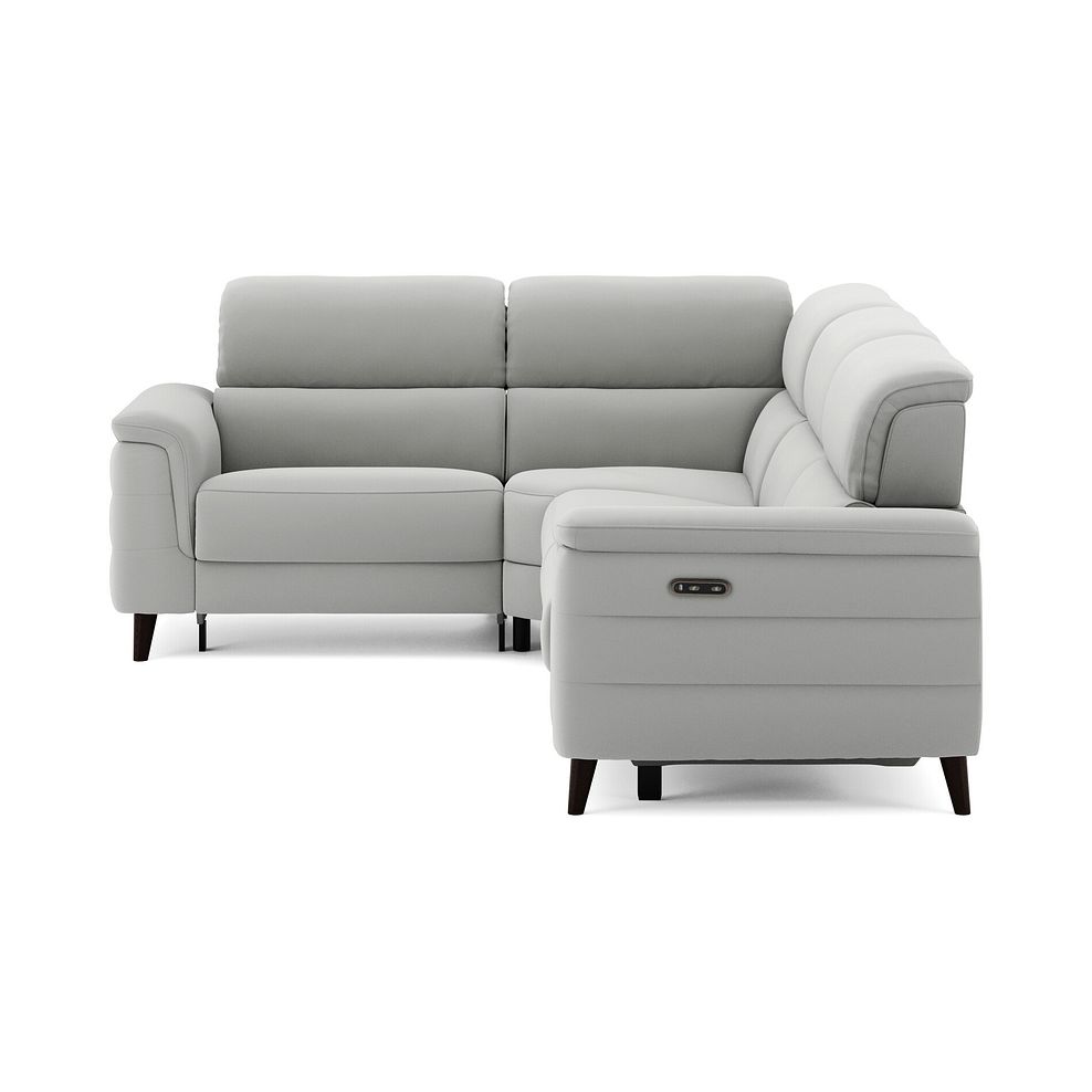 Cassius Right hand Corner Electric Recliner Sofa in Bella Lead Grey Fabric 5