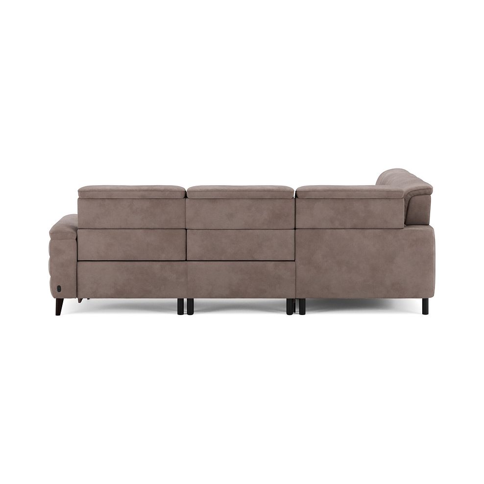 Cassius Right hand Corner Electric Recliner Sofa in Dexter Nutmeg Fabric 7
