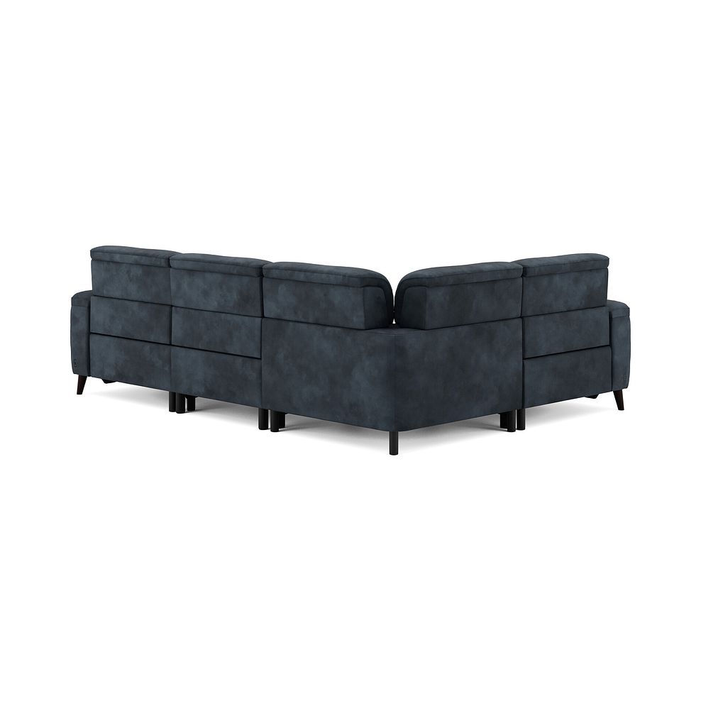 Cassius Right hand Corner Electric Recliner Sofa in Dexter Shadow Fabric 6