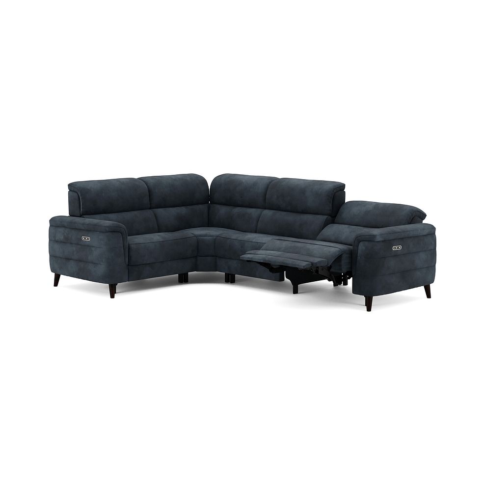 Cassius Right hand Corner Electric Recliner Sofa in Dexter Shadow Fabric 3
