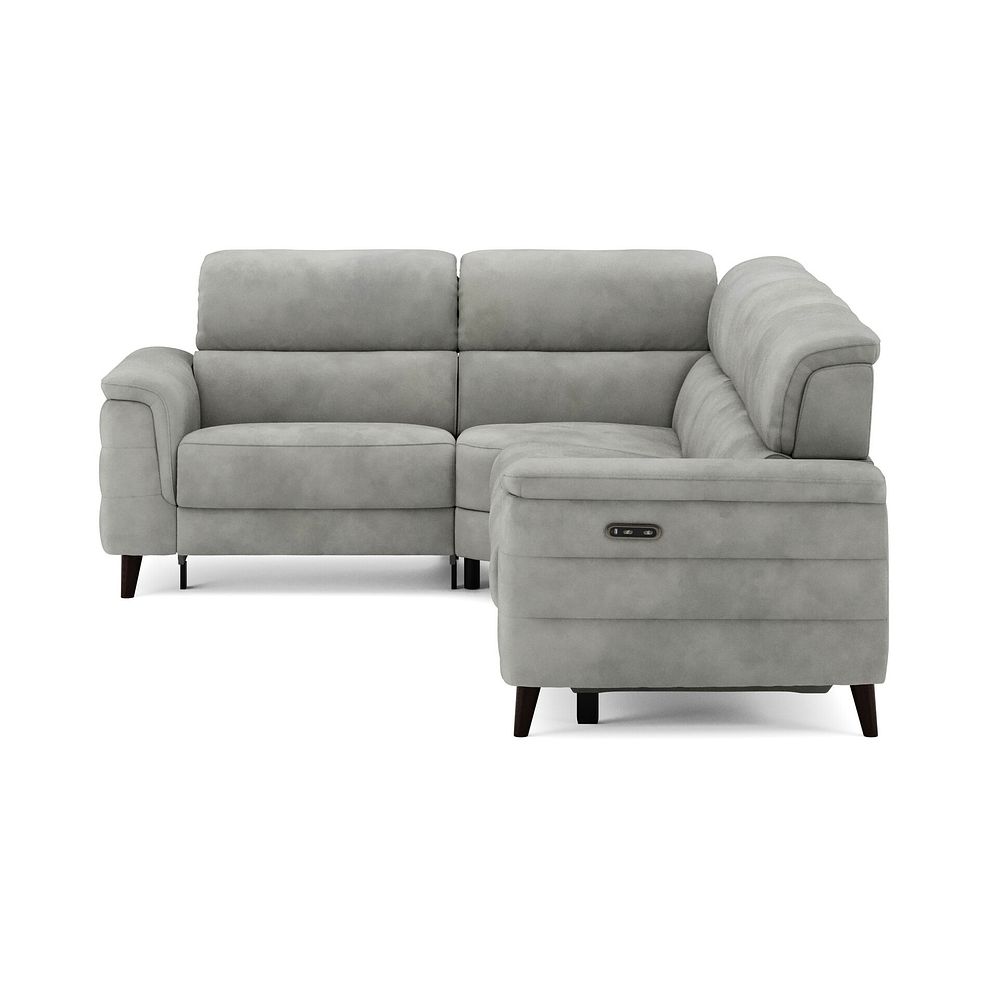 Cassius Right hand Corner Electric Recliner Sofa in Dexter Stone Fabric 5