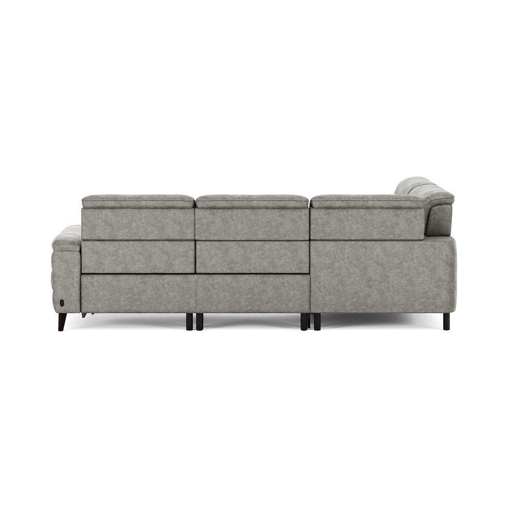 Cassius Right hand Corner Electric Recliner Sofa in Marble Mink Fabric 7