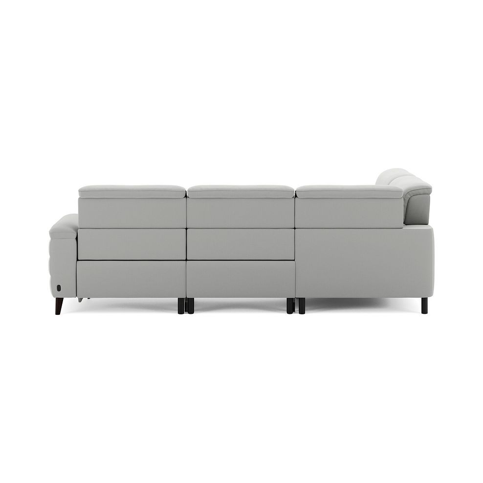 Cassius Right hand Corner Electric Recliner Sofa with Adjustable Power Headrests in Bella Lead Grey Fabric 7