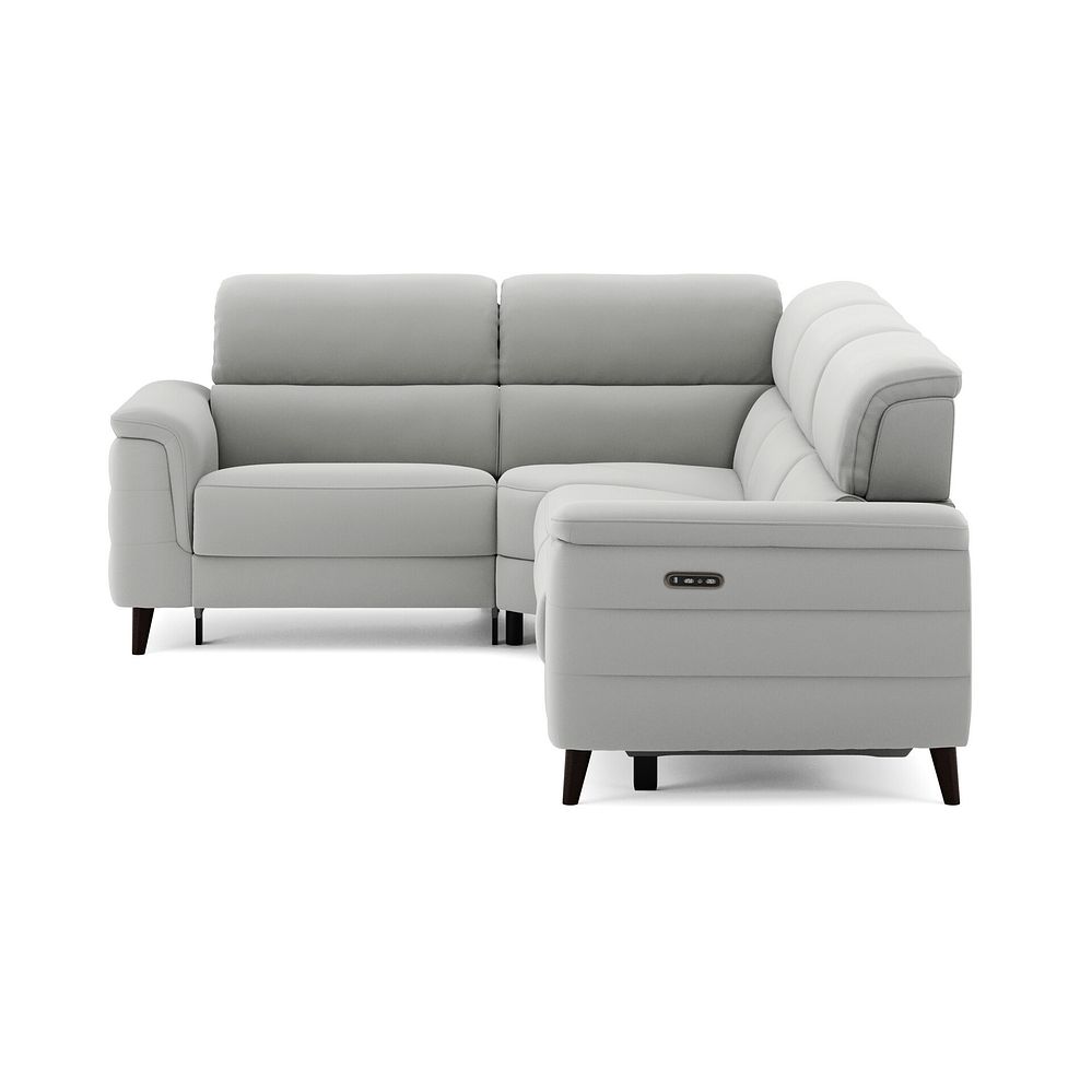 Cassius Right hand Corner Electric Recliner Sofa with Adjustable Power Headrests in Bella Lead Grey Fabric 5