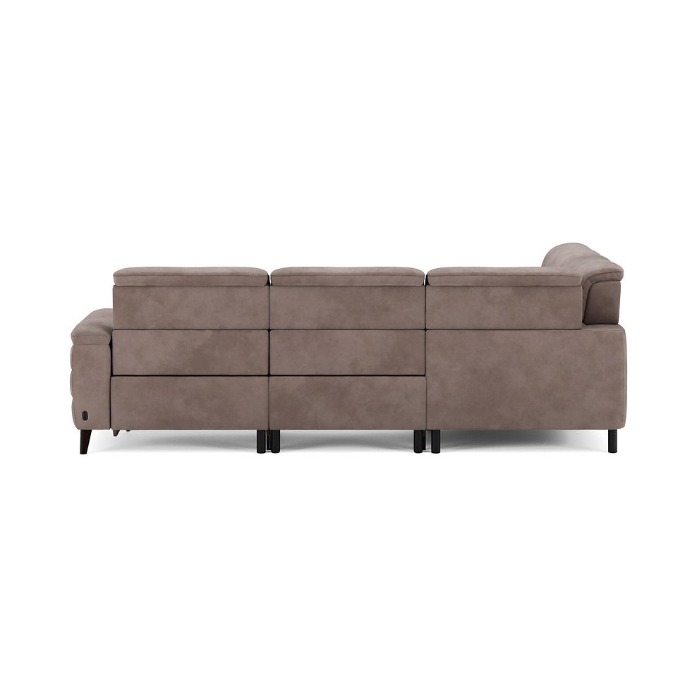 Cassius Right hand Corner Electric Recliner Sofa with Adjustable Power Headrests in Dexter Nutmeg Fabric 7