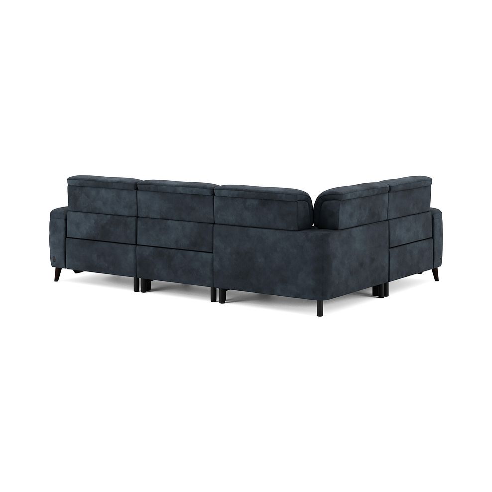 Cassius Right hand Corner Electric Recliner Sofa with Adjustable Power Headrests in Dexter Shadow Fabric 6