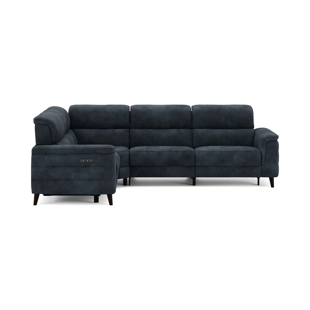 Cassius Right hand Corner Electric Recliner Sofa with Adjustable Power Headrests in Dexter Shadow Fabric 4