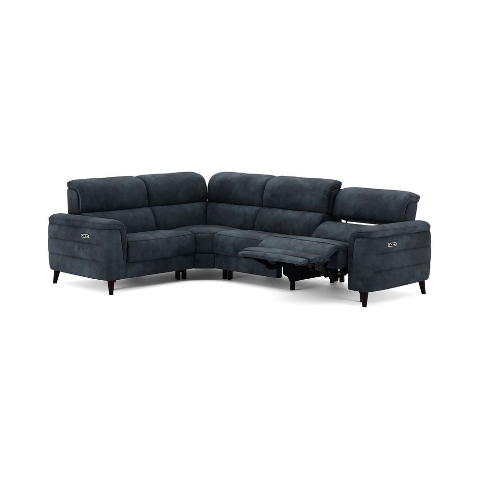 Cassius Right hand Corner Electric Recliner Sofa with Adjustable Power Headrests in Dexter Shadow Fabric 3
