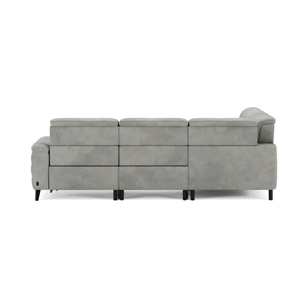 Cassius Right hand Corner Electric Recliner Sofa with Adjustable Power Headrests in Dexter Stone Fabric 7