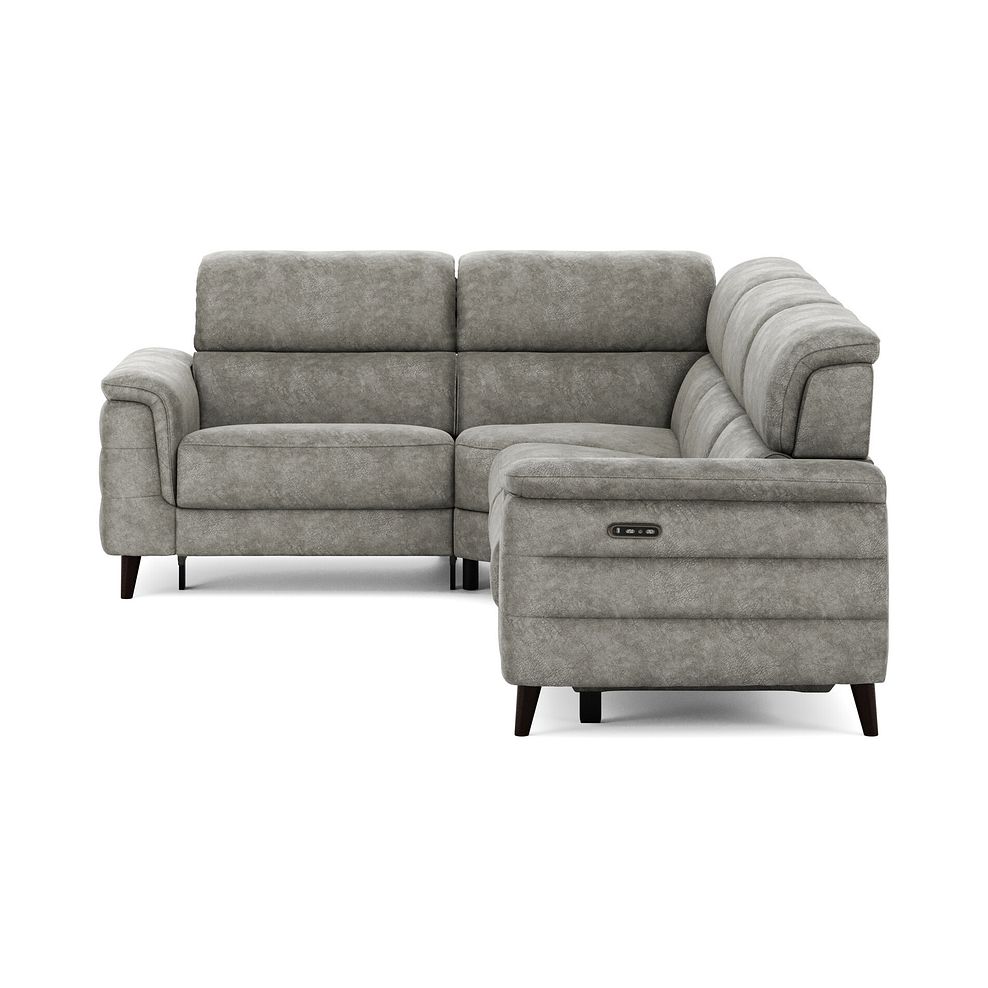 Cassius Right hand Corner Electric Recliner Sofa with Adjustable Power Headrests in Marble Mink Fabric 5