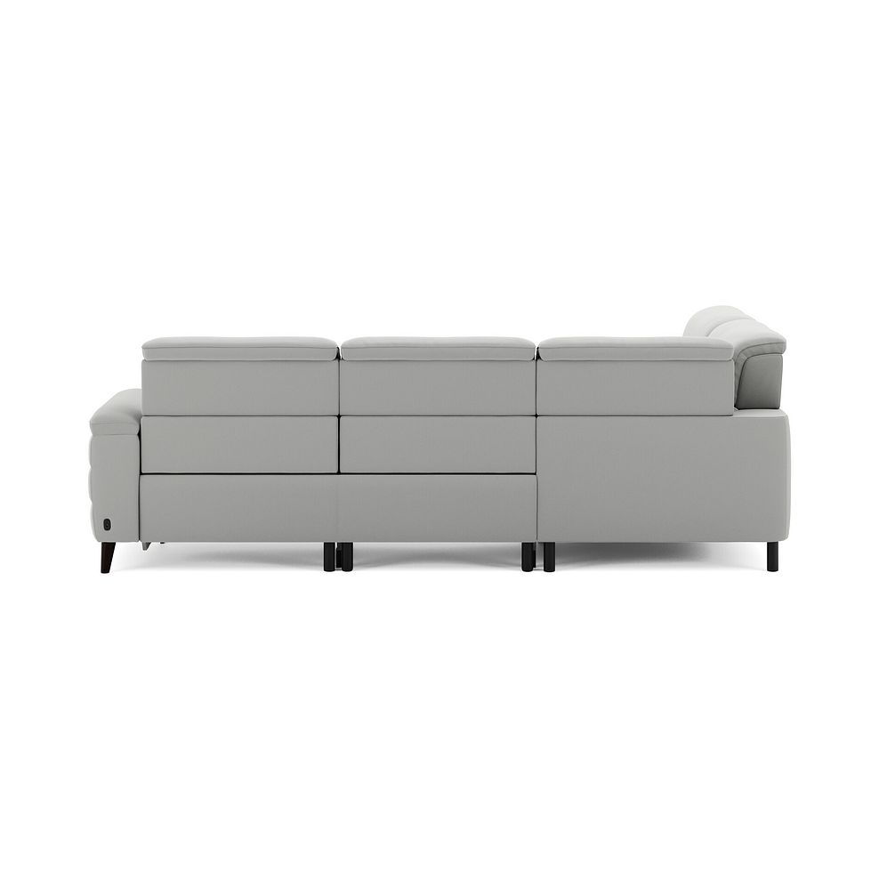 Cassius Right hand Corner Electric Recliner Sofa with Storage Chaise in Bella Lead Grey Fabric 7