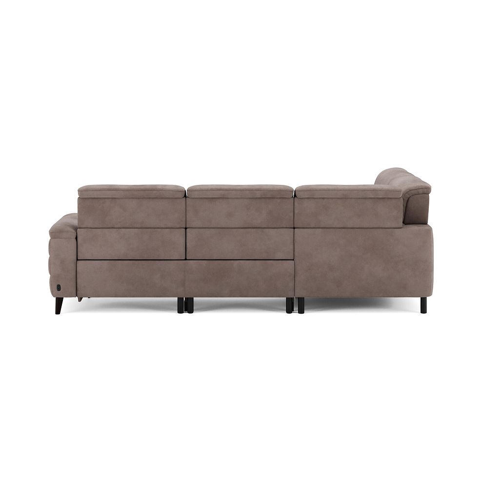 Cassius Right hand Corner Electric Recliner Sofa with Storage Chaise in Dexter Nutmeg Fabric 7