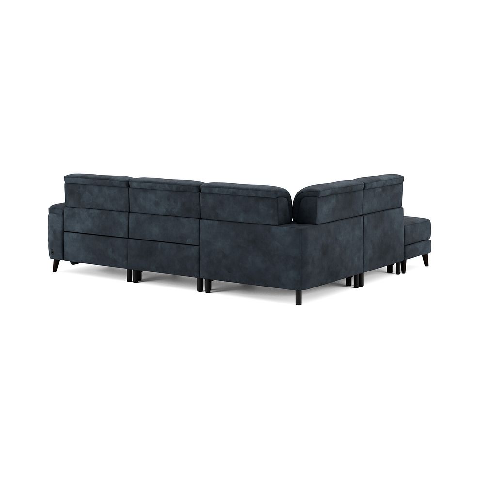 Cassius Right hand Corner Electric Recliner Sofa with Storage Chaise in Dexter Shadow Fabric 6