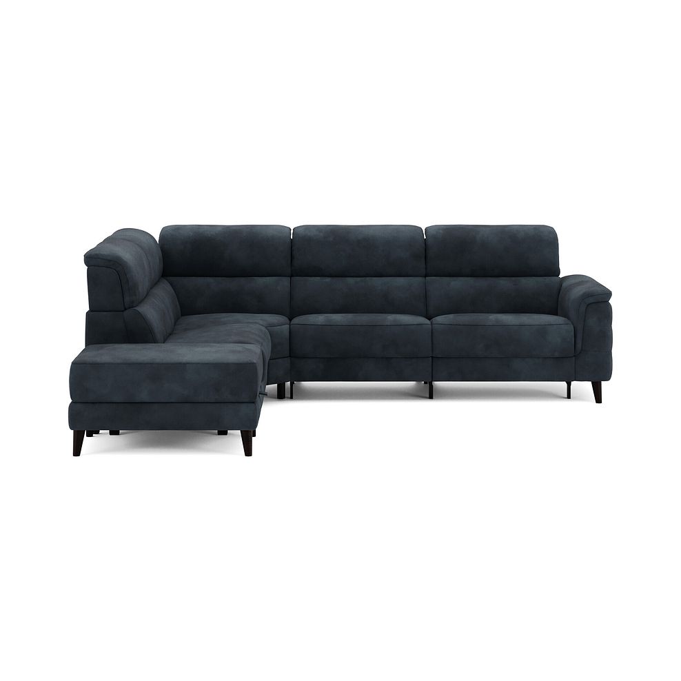 Cassius Right hand Corner Electric Recliner Sofa with Storage Chaise in Dexter Shadow Fabric 4