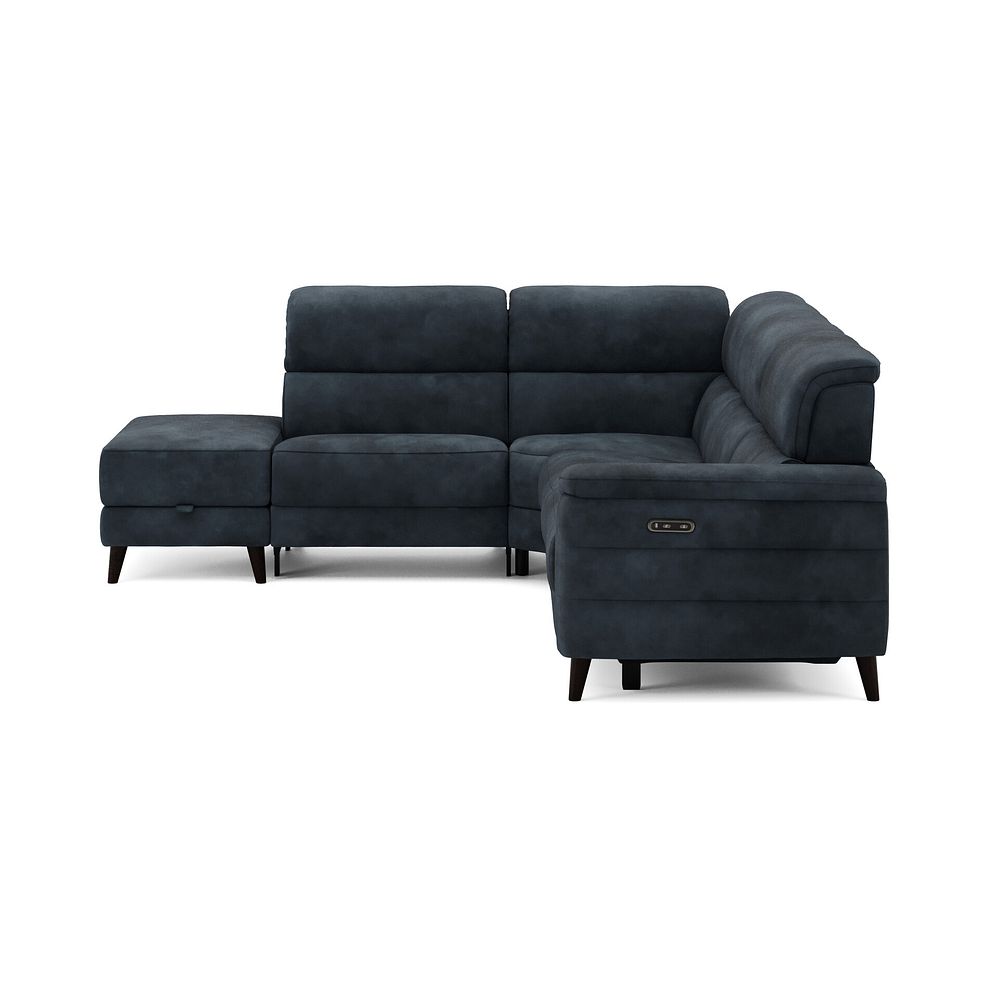 Cassius Right hand Corner Electric Recliner Sofa with Storage Chaise in Dexter Shadow Fabric 5
