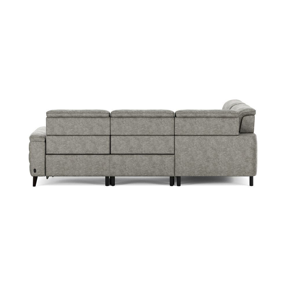 Cassius Right hand Corner Electric Recliner Sofa with Storage Chaise in Marble Mink Fabric 7