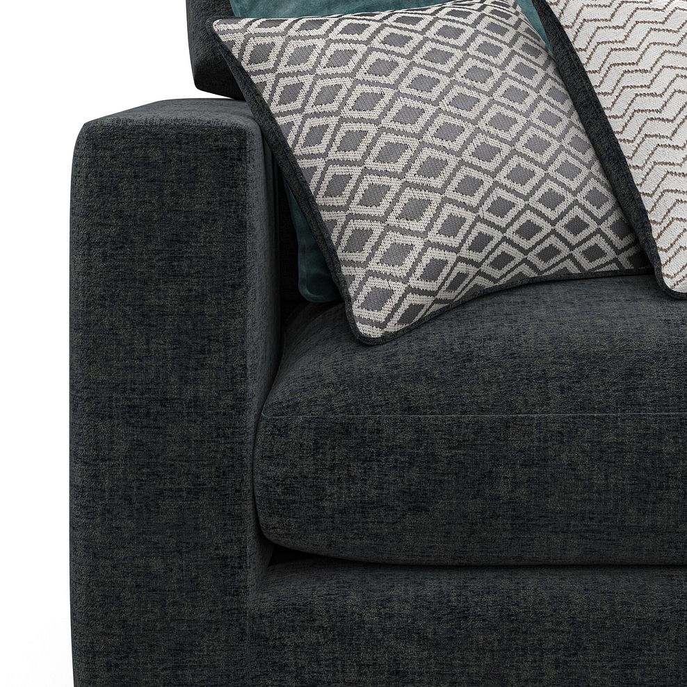 Malvern 3 Seat Modular Corner Sofa in Charcoal fabric - Group 1  9