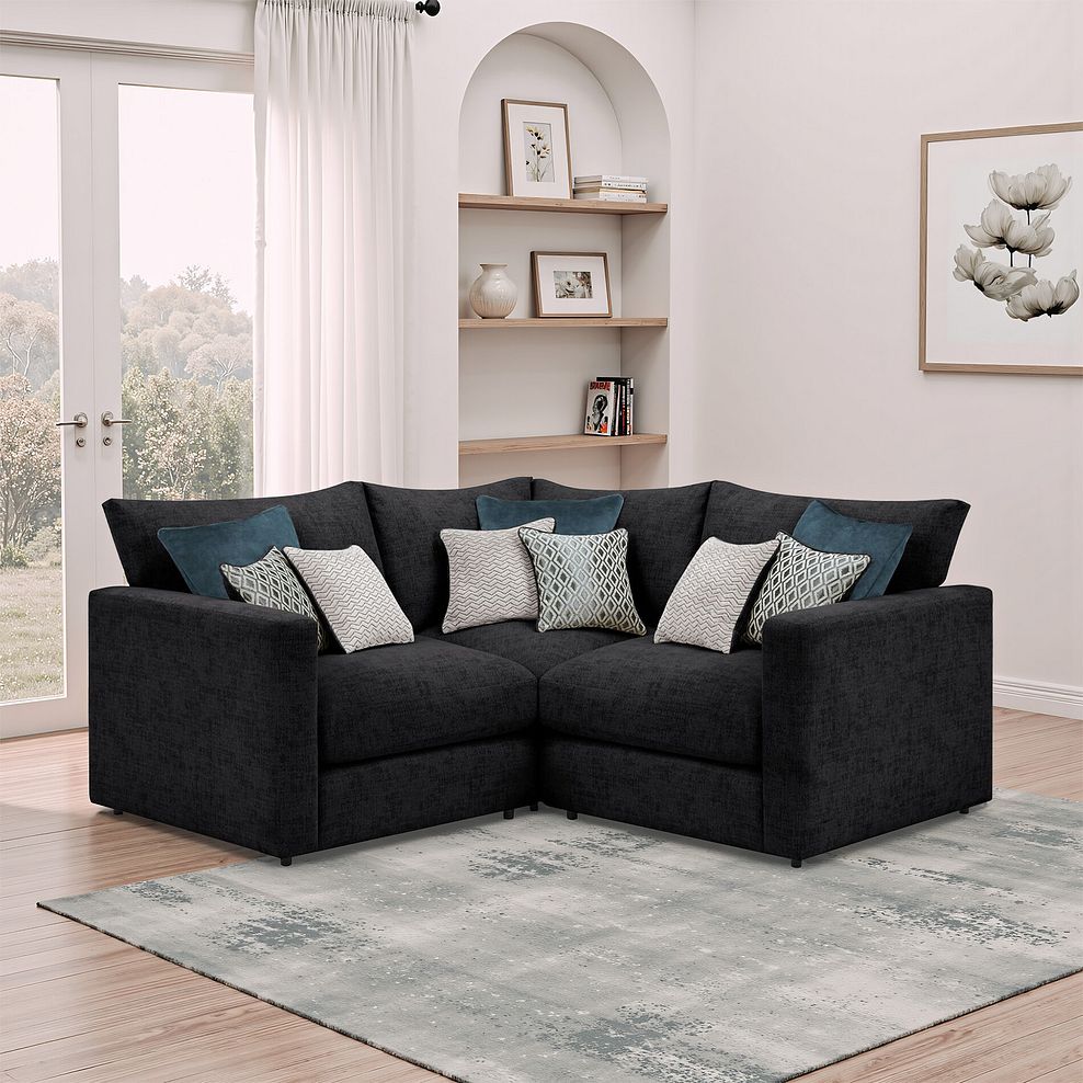 Malvern 3 Seat Modular Corner Sofa in Charcoal fabric - Group 1  1