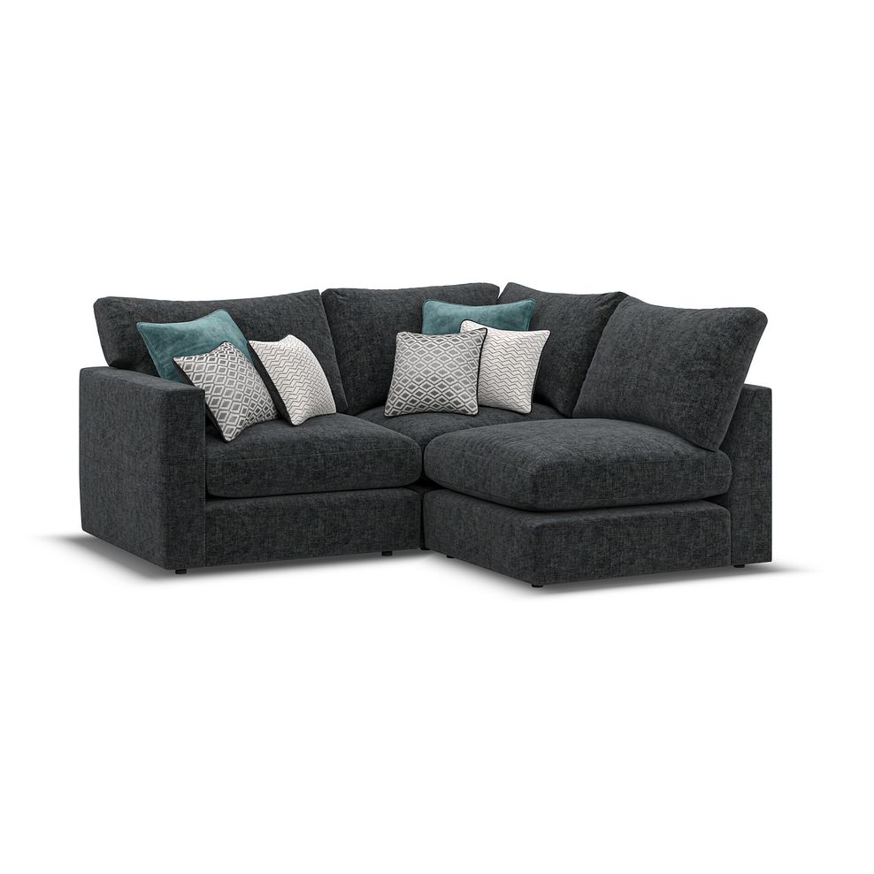 Malvern 3 Seat Left Hand Modular Corner Sofa in Charcoal fabric - Group 6 1