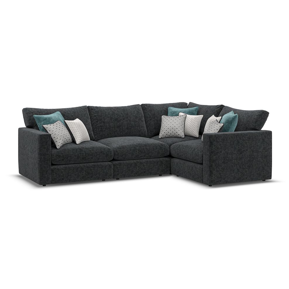 Malvern 4 Seat Modular Corner Sofa in Charcoal fabric - Group 2  1