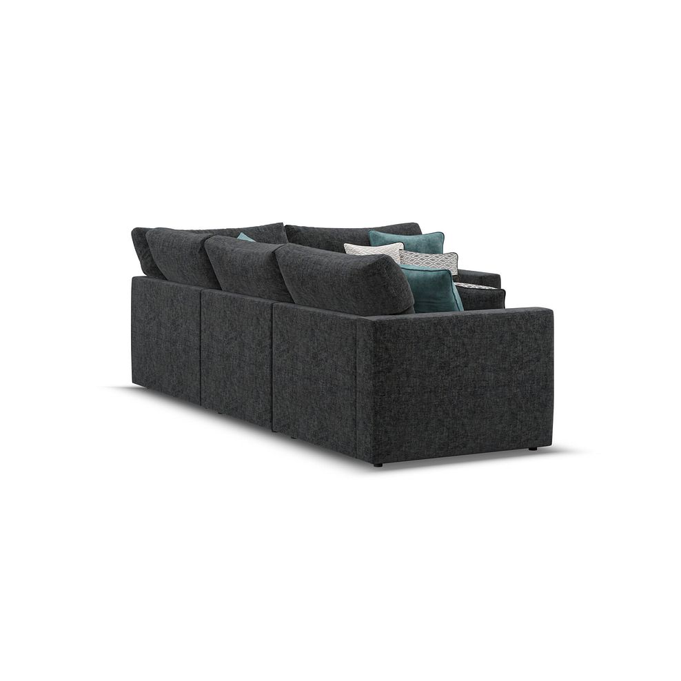 Malvern 4 Seat Modular Corner Sofa in Charcoal fabric - Group 2  3