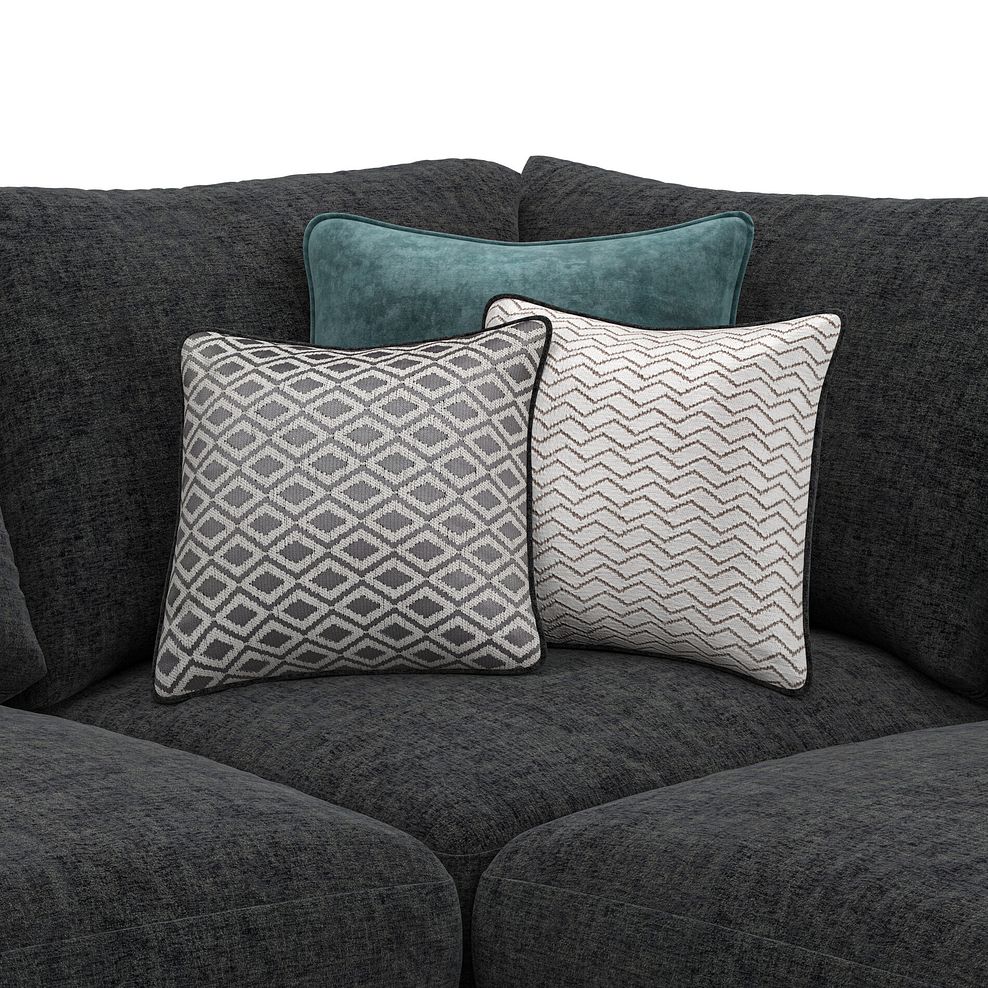 Malvern 4 Seat Modular Corner Sofa in Charcoal fabric - Group 2  7