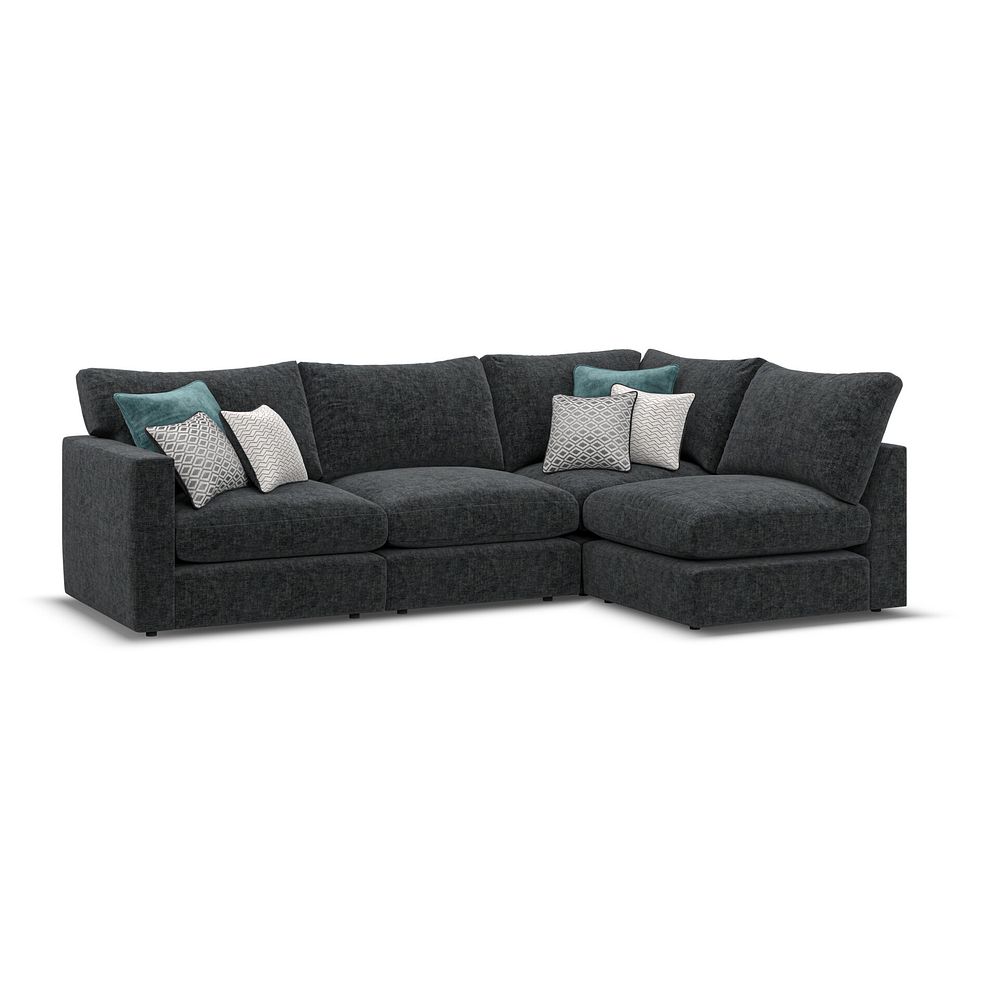 Malvern 4 Seat Left Hand Modular Corner Sofa in Charcoal fabric - Group 4 2