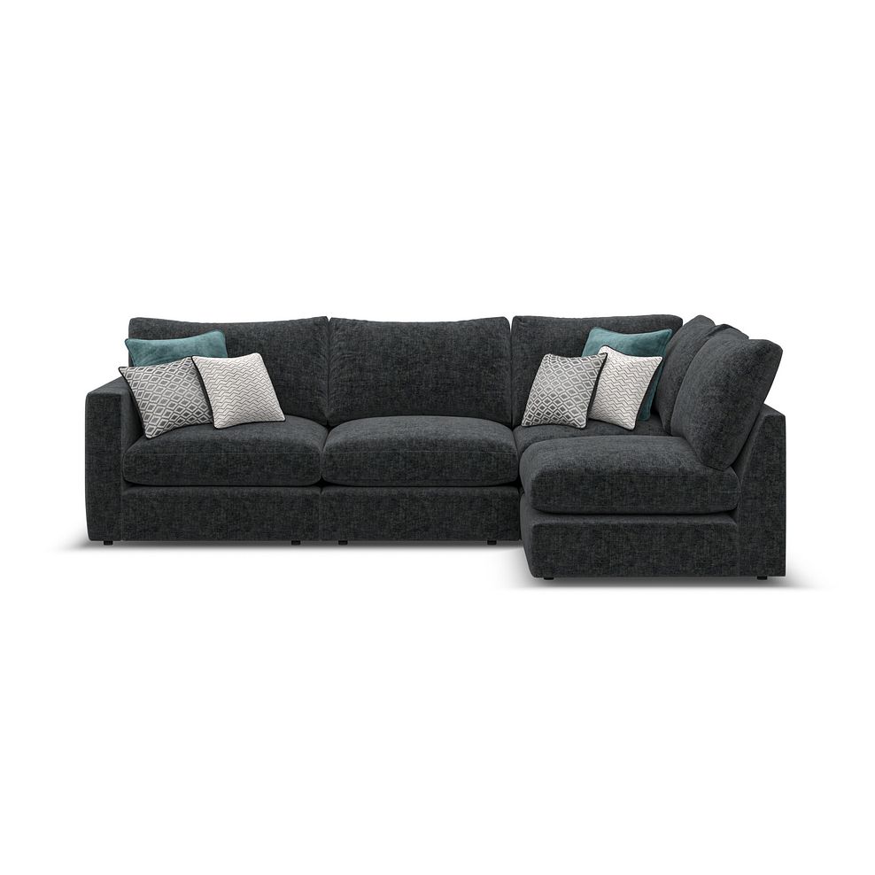 Malvern 4 Seat Left Hand Modular Corner Sofa in Charcoal fabric - Group 4 3