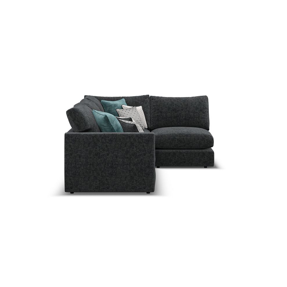 Malvern 4 Seat Left Hand Modular Corner Sofa in Charcoal fabric - Group 4 5