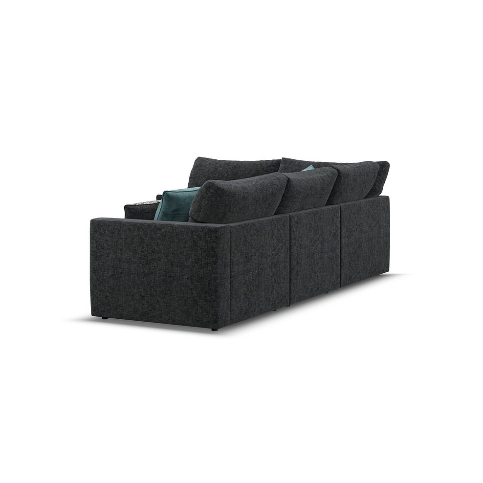 Malvern 4 Seat Right Hand Modular Corner Sofa in Charcoal fabric - Group 5 3