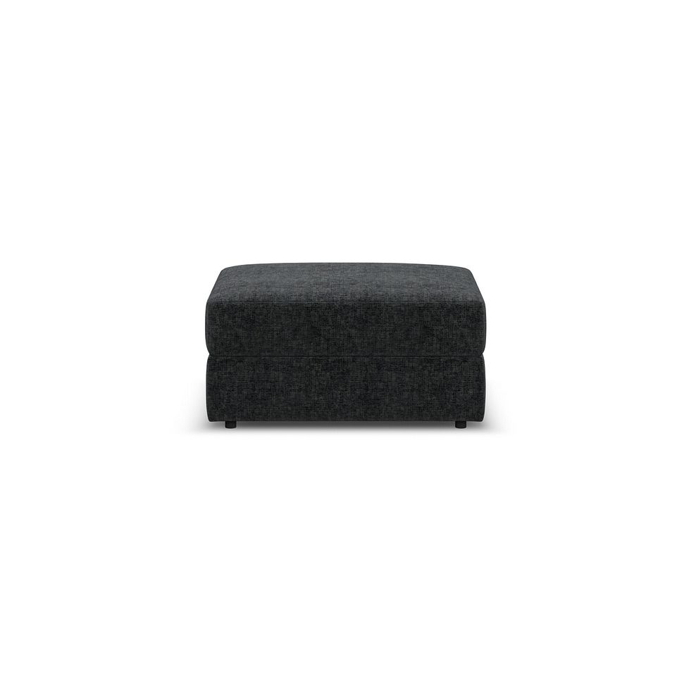 Malvern Storage Footstool in Charcoal fabric 3