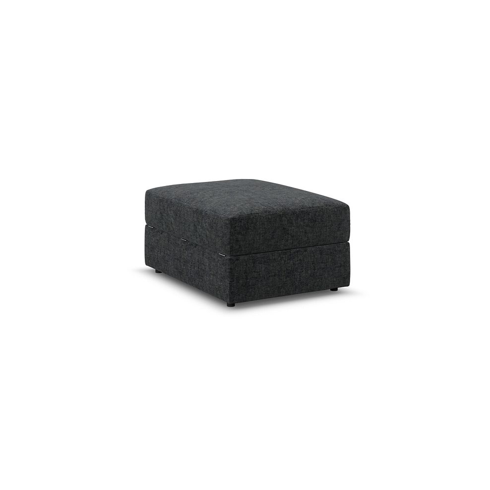 Malvern Storage Footstool in Charcoal fabric 4
