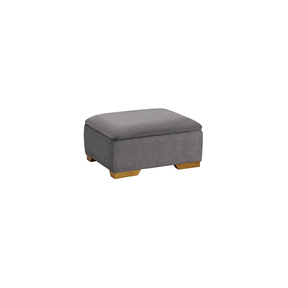 Chelsea Storage Footstool in Cosmo Pewter Thumbnail 1