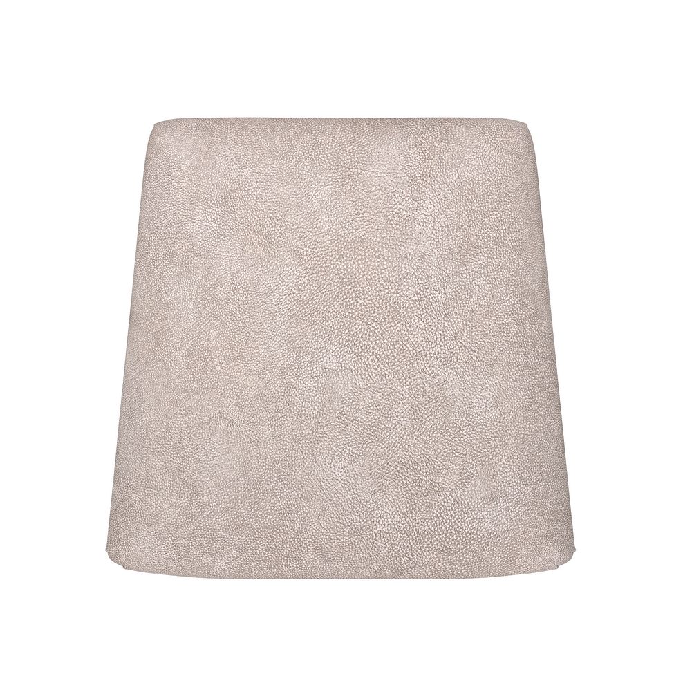 Classic Rustic Oak Chair with Dappled Beige Fabric Seat 6