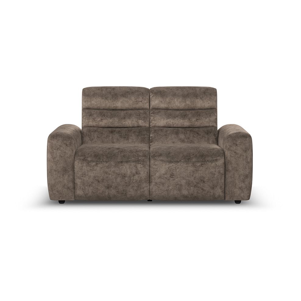 Cohen 2 Seater Electric Recliner in Dapple Chocolate Fabric 5