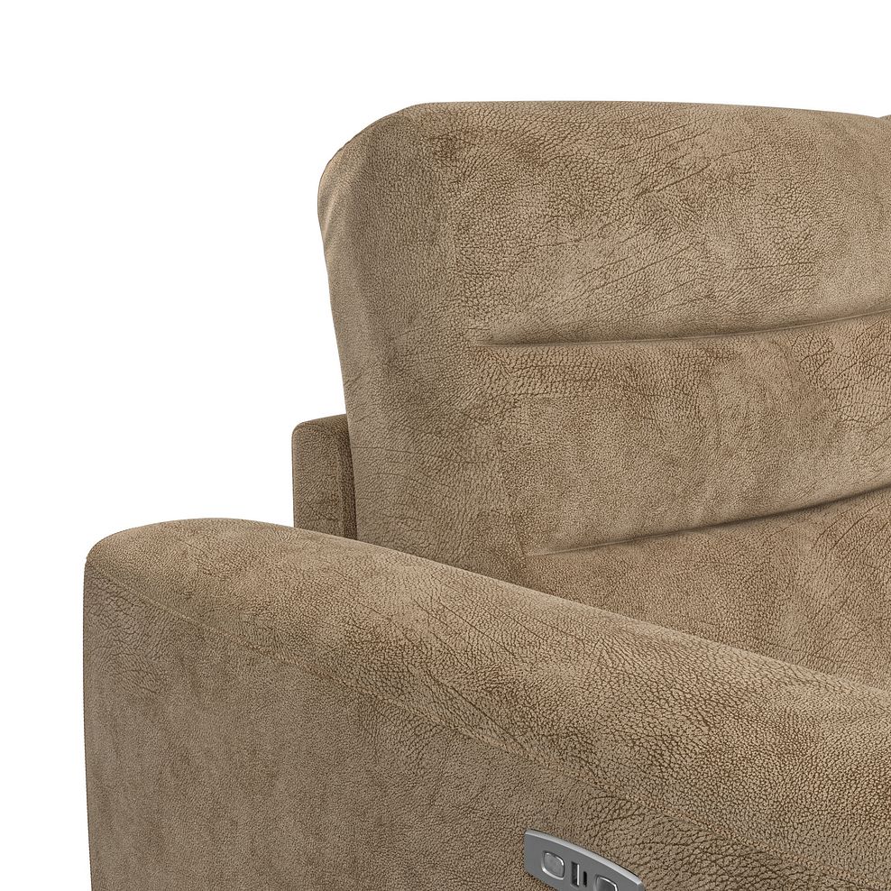 Cohen 2 Seater Electric Recliner in Dapple Taupe Fabric 10
