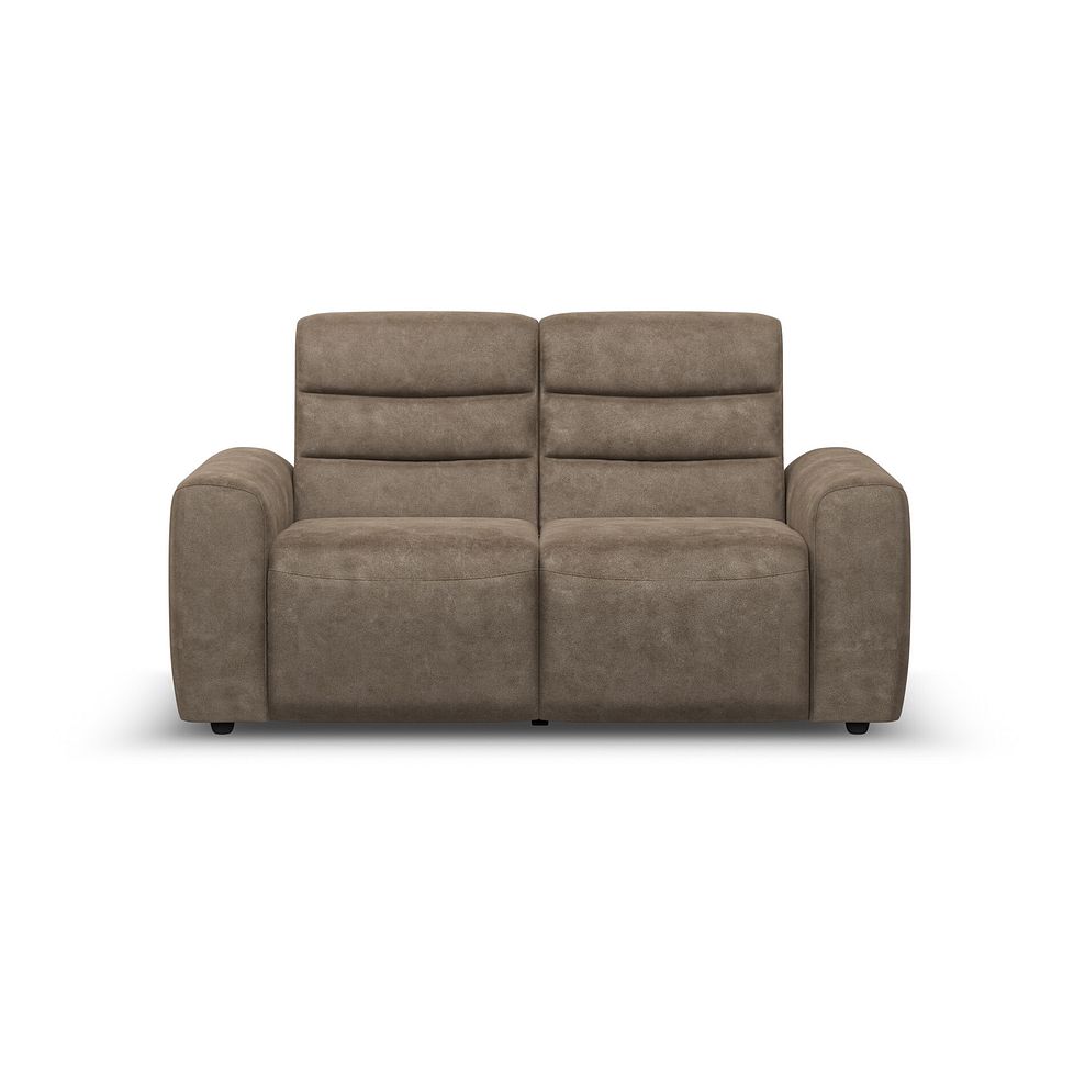Cohen 2 Seater Electric Recliner in Miller Earth Brown Fabric 5