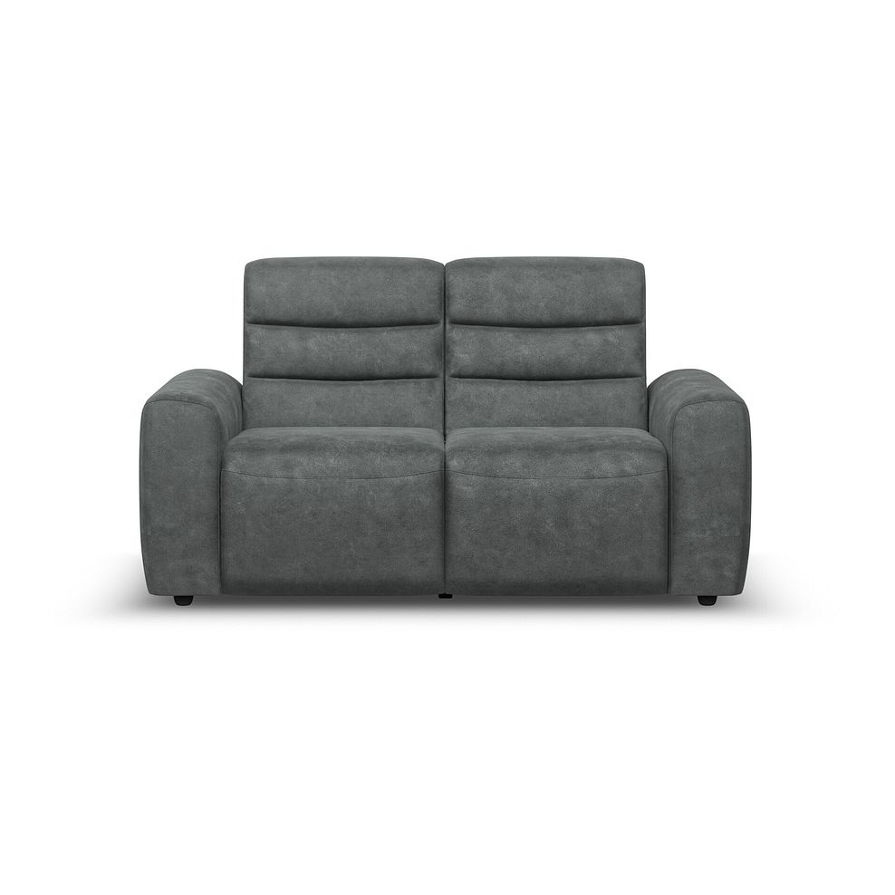 Cohen 2 Seater Electric Recliner in Miller Grey Fabric 5